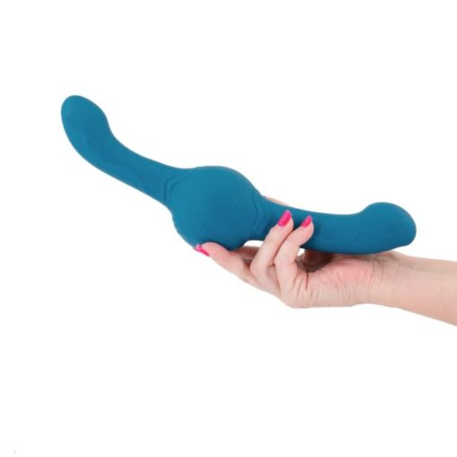 Vibrator Dublu Punctul G Revolution Tsunami Teal - imagine 2
