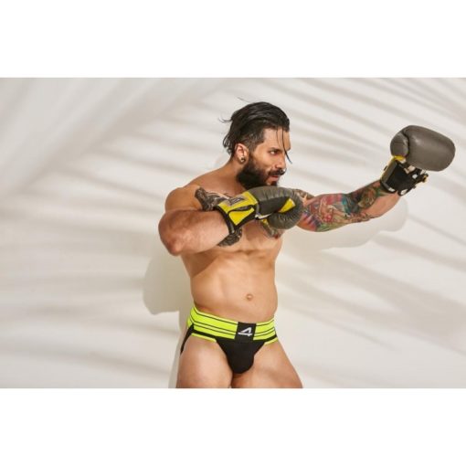 Bikini Barbati C4M Rugby Jockstrap NeonLime L