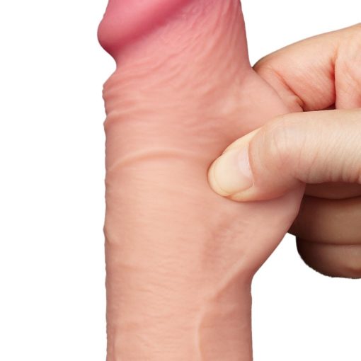Dildo Realistic Sliding Skin Dual Layer Dong Lovetoy 20 cm