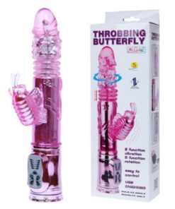 Vibrator Rabbit Throbbing Butterfly 30 cm