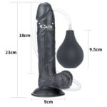 Dildo cu Ejaculare Squirt Extreme Flesh 9 inch Black