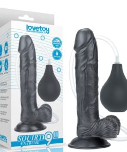 Dildo cu Ejaculare Squirt Extreme Flesh 9 inch Black