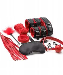 Set BDSM Soft Touch 10 Piese Red Guilty Toys Premium