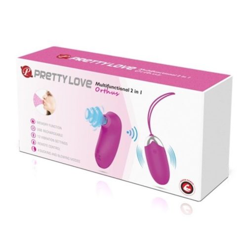 Stimulator si Vibrator Clitoris 2 in 1 Pretty Love Orthuss - imagine 8