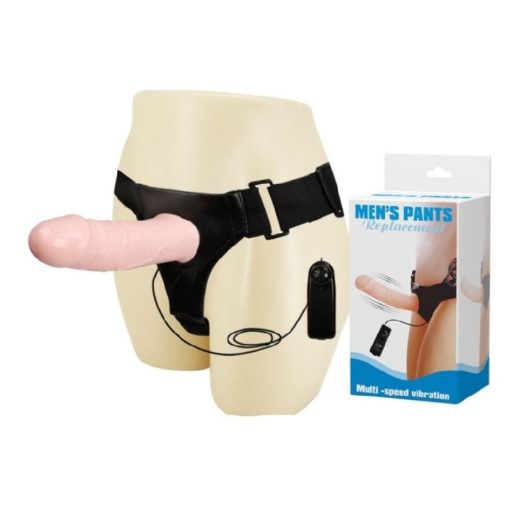 Strap On Barbati cu Vibratii Hollow with Vibration