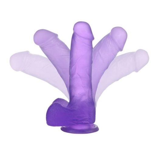 Dildo Jelly Studs Purple 17 cm