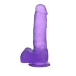 Dildo Jelly Studs Purple 17 cm