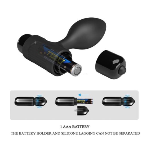 Dop Anal cu Vibratii Pretty Love Vibra Butt Plug - imagine 4