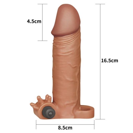 Prelungitor Realist Penis Pleasure X-Tender Vibrating 18 cm