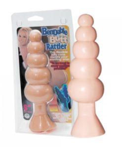 Butt Plug Bendable Butt Rattler Flesh 20 cm