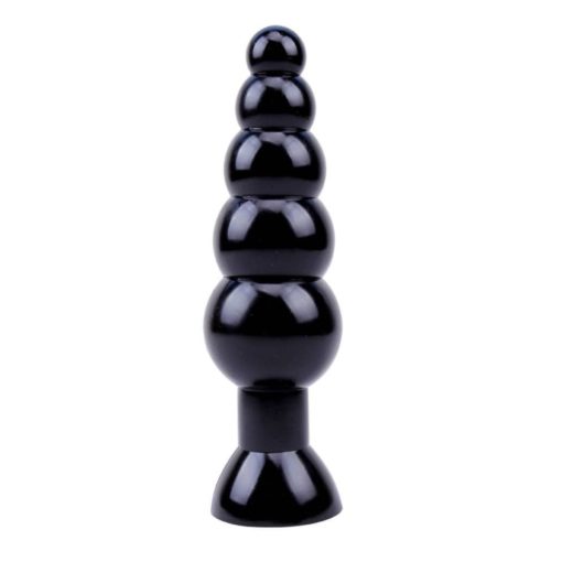 Butt Plug in Forma de Bile Anale Black Mont Beads 19 cm