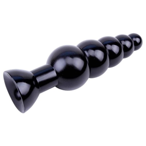 Butt Plug in Forma de Bile Anale Black Mont Beads 19 cm