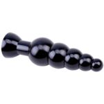 Butt Plug in Forma de Bile Anale Black Mont Beads 19 cm