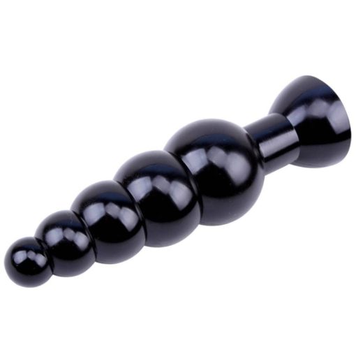 Butt Plug in Forma de Bile Anale Black Mont Beads 19 cm