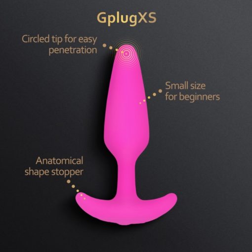 Dop Anal cu Vibratii Gplug XS Sunny Raspberry Gvibe