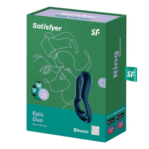 Inel Penis Epic Duo cu Vibratii Smart Satisfyer