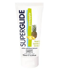 Lubrifiant Comestibil HOT Superglide Edible Waterbased Pineapple 75 ml