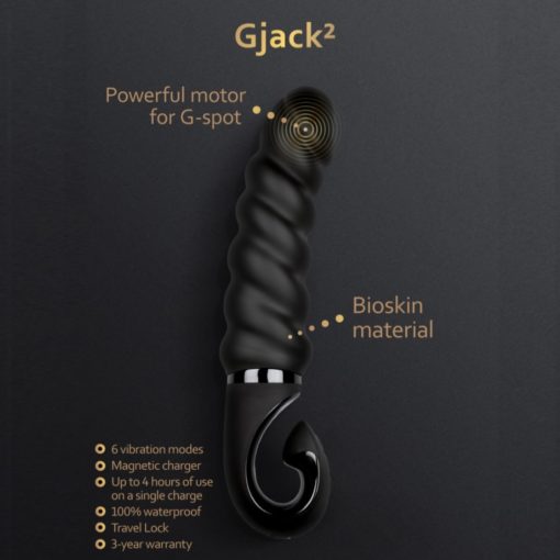 Vibrator G-Vibe Gjack2 Mystic Noir 22 cm