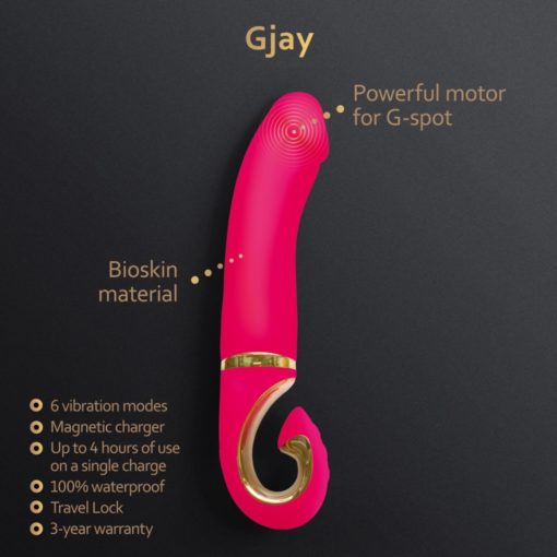 Vibrator G-Vibe Gjay Neon Punctul G 22 cm