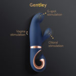 Vibrator Rabbit Gentley Caribbean Blue 20 cm