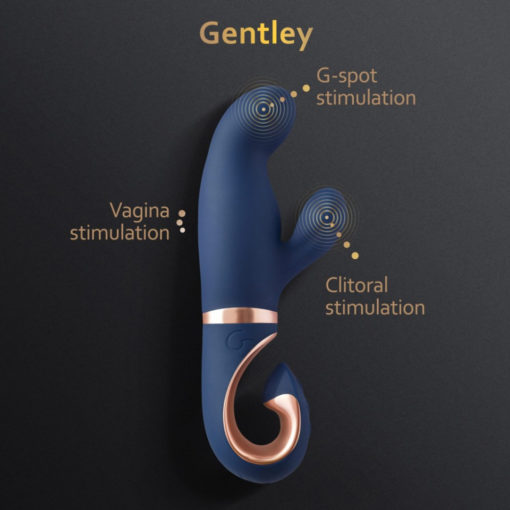 Vibrator Rabbit Gentley Caribbean Blue 20 cm