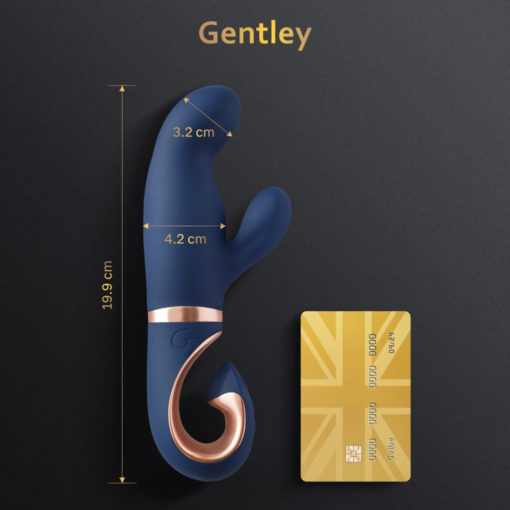 Vibrator Rabbit Gentley Caribbean Blue 20 cm