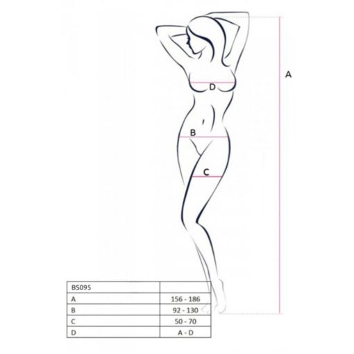 Catsuit Passion Bodystocking BS095 Red