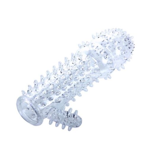 Penis Sleeve Clear 1 Manson Penis cu Striatii 15 cm