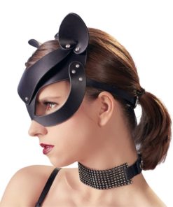 Rhinestone Cat Mask Bad Kitty