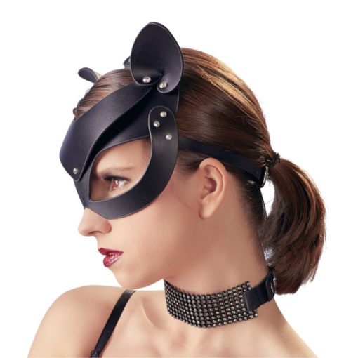 Rhinestone Cat Mask Bad Kitty