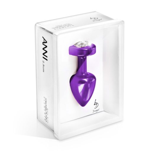 Diogol Anni R Heart Purple Crystal Swaroski