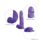 Dildo Realistisc Jelly Studs Purple Large