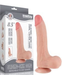 Dildo Sliding Skin Dual Layer Dong