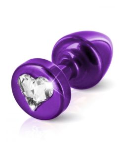 Diogol Anni R Heart Purple Crystal Swaroski