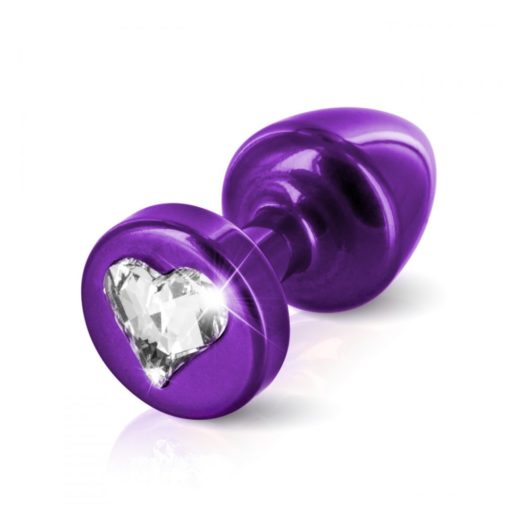 Diogol Anni R Heart Purple Crystal Swaroski