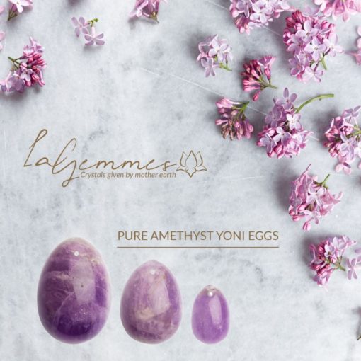 La Gemmes Yoni Egg Set Pure Amethyst