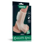 Manson Penis Vibrating Silk Knights Ring with Scrotum Sleeve