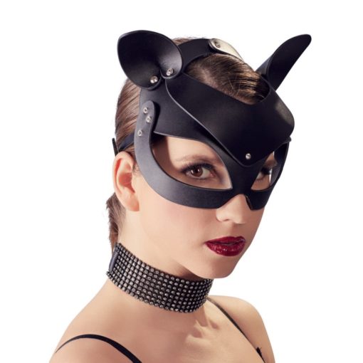 Rhinestone Cat Mask Bad Kitty