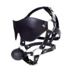 Mysterious Eye Mask Harness with Ball Gag Calus