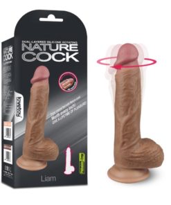 Dual Layered Silicone Rotating Nature Cock Liam