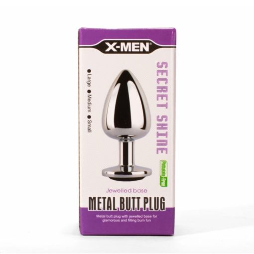 X-MEN Secret Shade Metal Butt Plug Black L