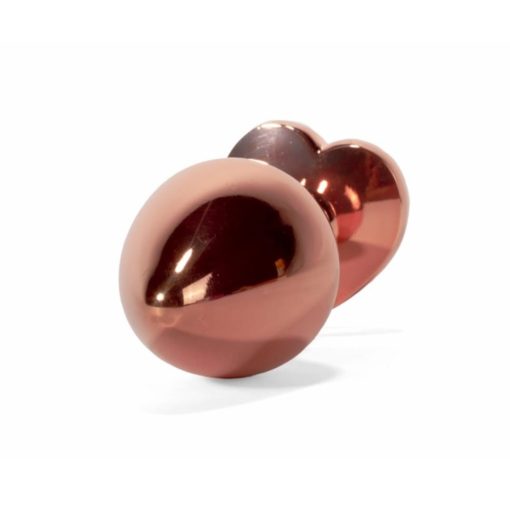 X-MEN Secret Shine Metal Butt Plug Rose Gold Heart S