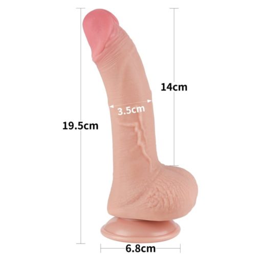 Dildo Realistic Sliding Skin Dual Layer