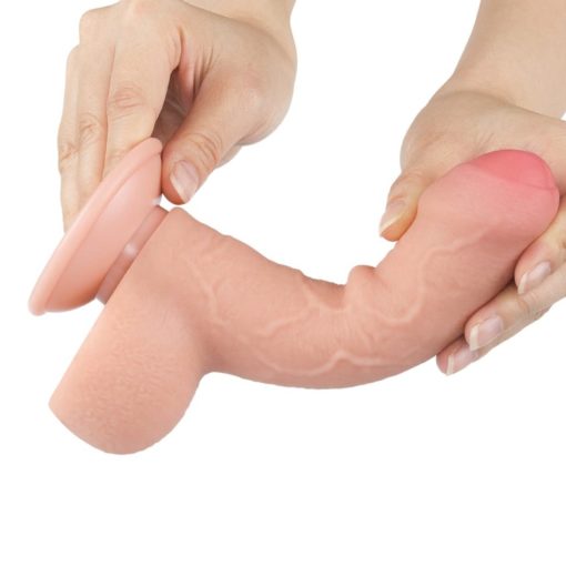 Dildo Realistic Sliding Skin Dual Layer Dong Flesh