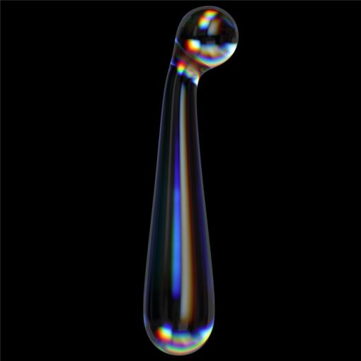 Dildo Sticla LoveToy Twilight Gleam Glass Dildo Alluring Arc 17 cm - imagine 6