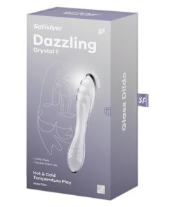 Dildo Sticla Satisfyer Dazzling Crystal 1 Transparent