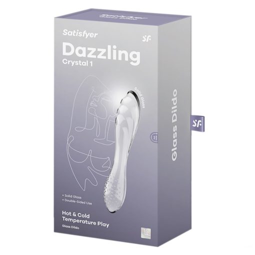 Dildo Sticla Satisfyer Dazzling Crystal 1 Transparent