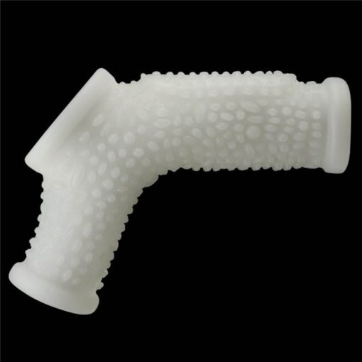 Manson Penis Inel Vibrating Drip Knights Ring with Scrotum Sleeve