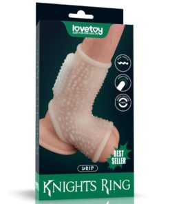 Vibrating Drip Knights Ring with Scrotum Sleeve