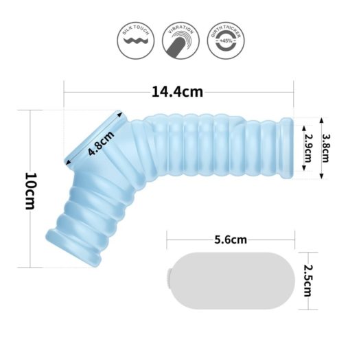 Vibrating Wave Knights Ring with Scrotum Sleeve